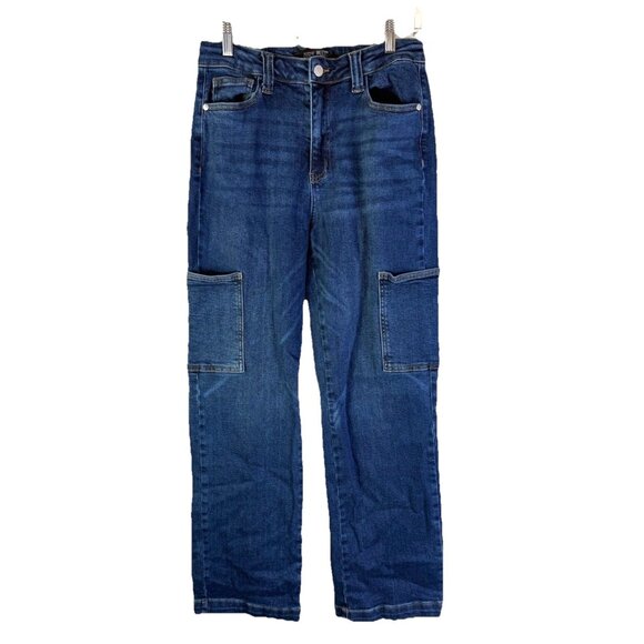 Judy Blue Denim - Judy Blue Wide Leg Jeans Baggy Cargo Pocket